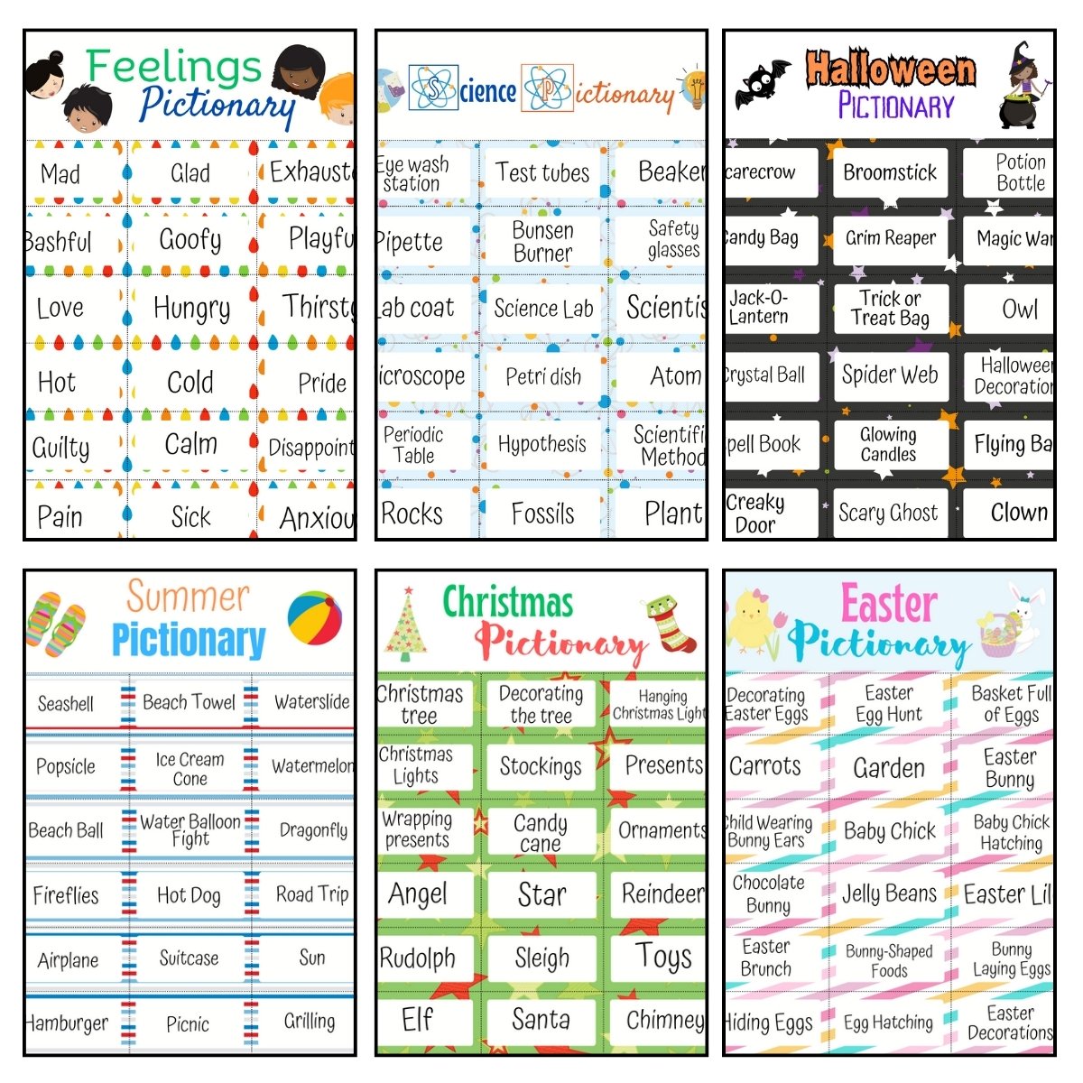 Pictionary Topics for Kids Deliver Fun Word Ideas for Game Night